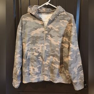 NWT Aeropostale Cloud Soft Camo Zip-Up Hoodie, Size M